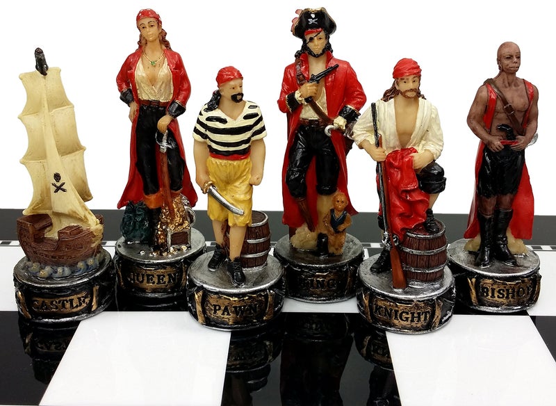 HPL Pirates Vs Royal Navy Pirate Chess Men Set - No Board - Image 1
